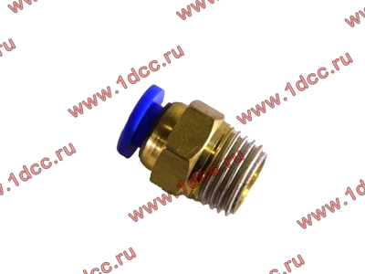 Фитинг (бронза, прямой, П конус 10) d-6 HOWO (ХОВО)  фото 1 Ярославль