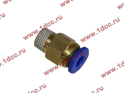 Фитинг (бронза, прямой, П конус 10) d-5 HOWO (ХОВО)  фото 1 Ярославль