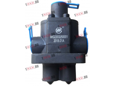 Клапан управления КПП (2 штока+3 отв. под трубки) H3 HOWO (ХОВО) WG2203250001 фото 1 Ярославль